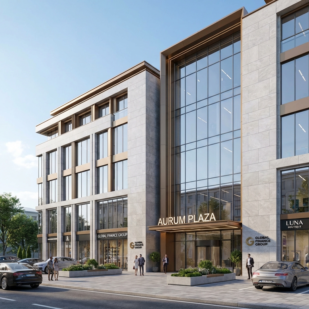 Modern Commercial Plaza